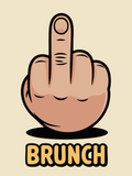 Premium Eff Brunch Vinyl Sticker 2x3.5 in - Waterproof Decal